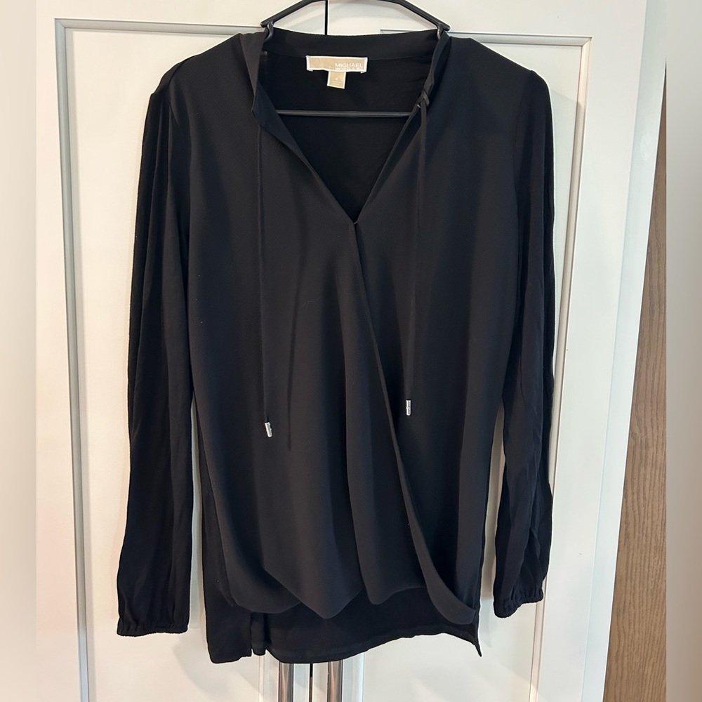 Never Worn Michael Kors Elegant Black Women's Top